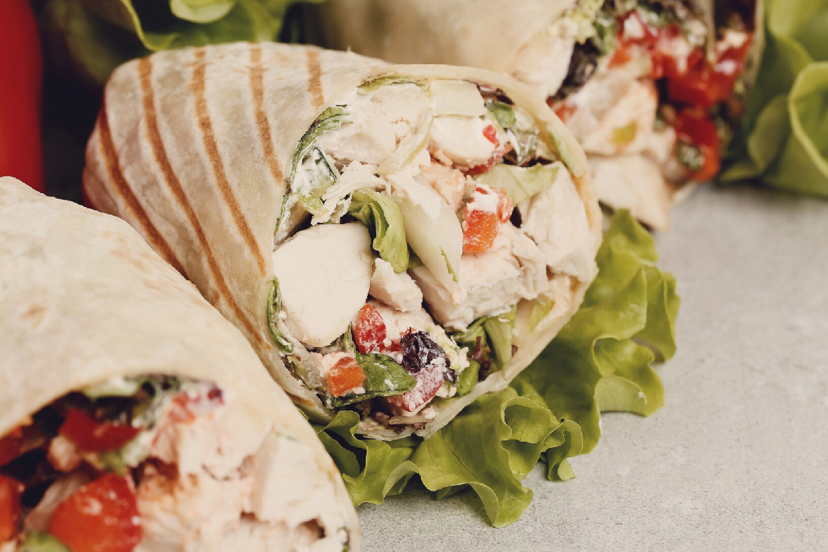 chicken cesar wrap