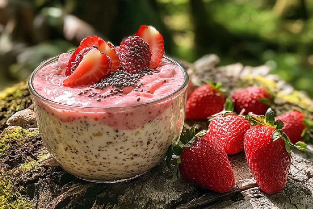 Strawberry Cheesecake Overnight Oats