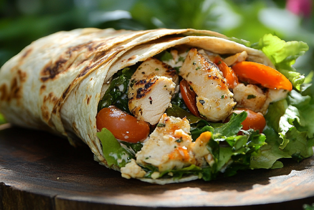 chicken cesar wrap