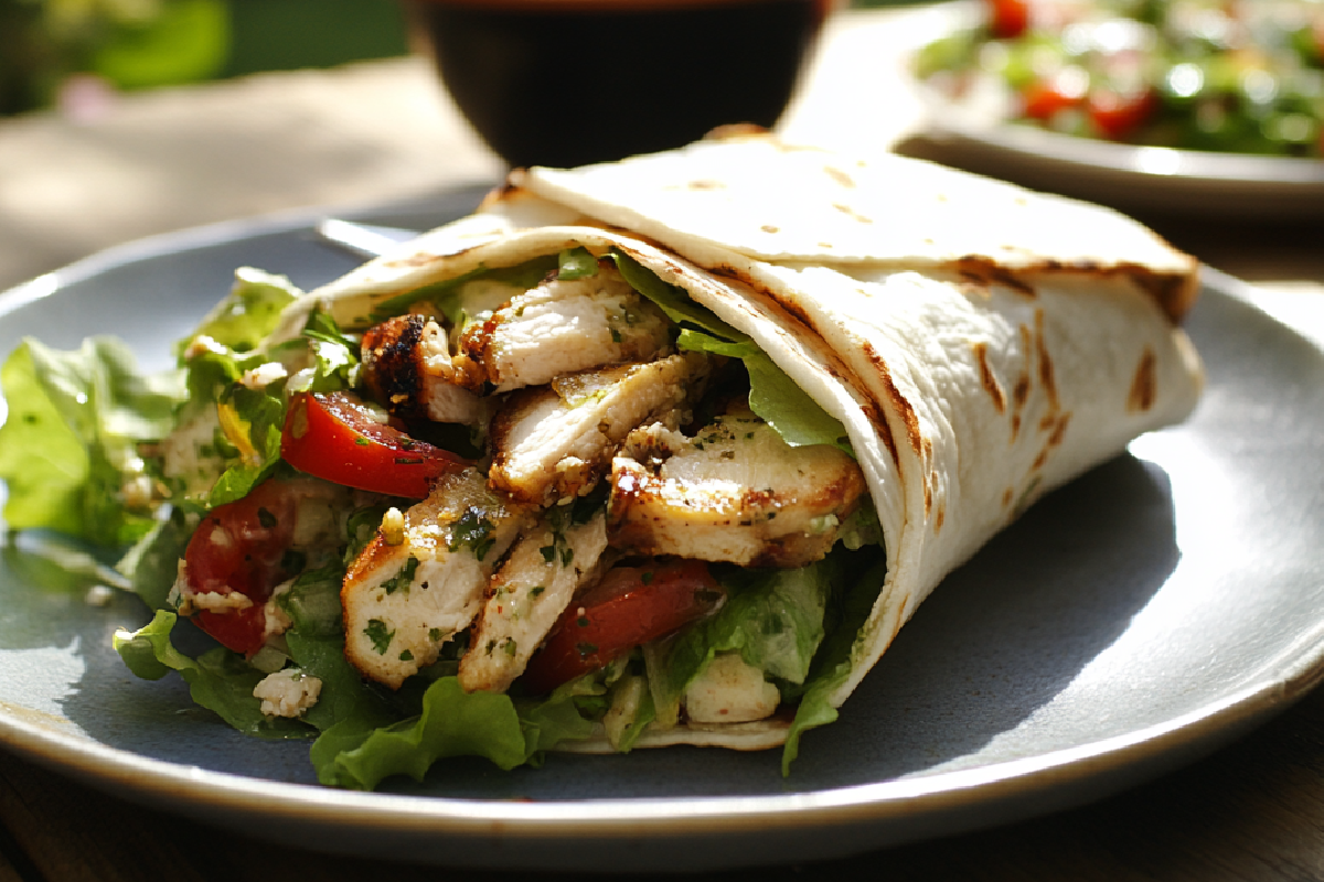 chicken cesar wrap