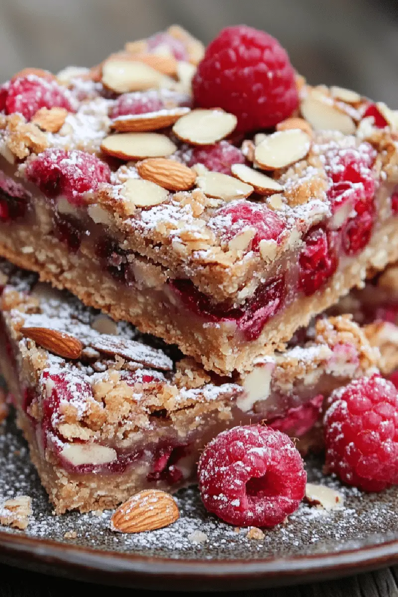 Raspberry Almond Bars