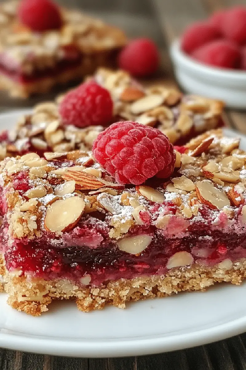 Easy Raspberry Almond Bars Recipe – Sweet, Tart & Nutty Delight