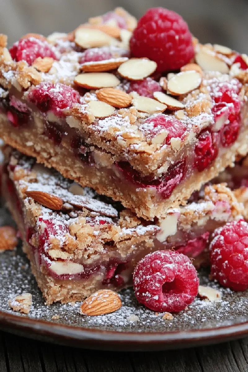 Raspberry Almond Bars