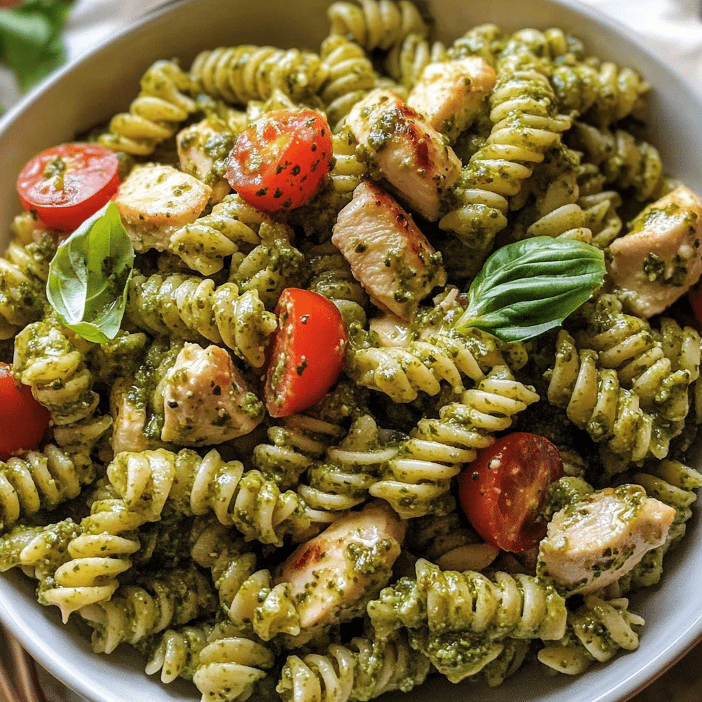 Chicken Pesto Pasta Salad