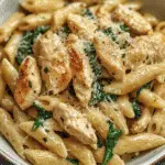 Easy Garlic Parmesan Chicken Pasta