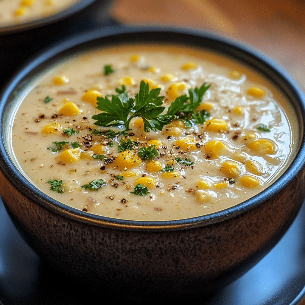 Thick Creamy Corn Soup Recipe