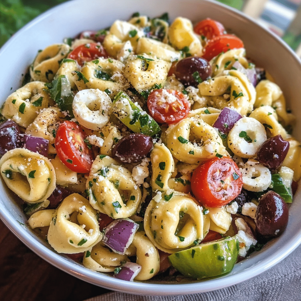 Easy Greek Tortellini Salad