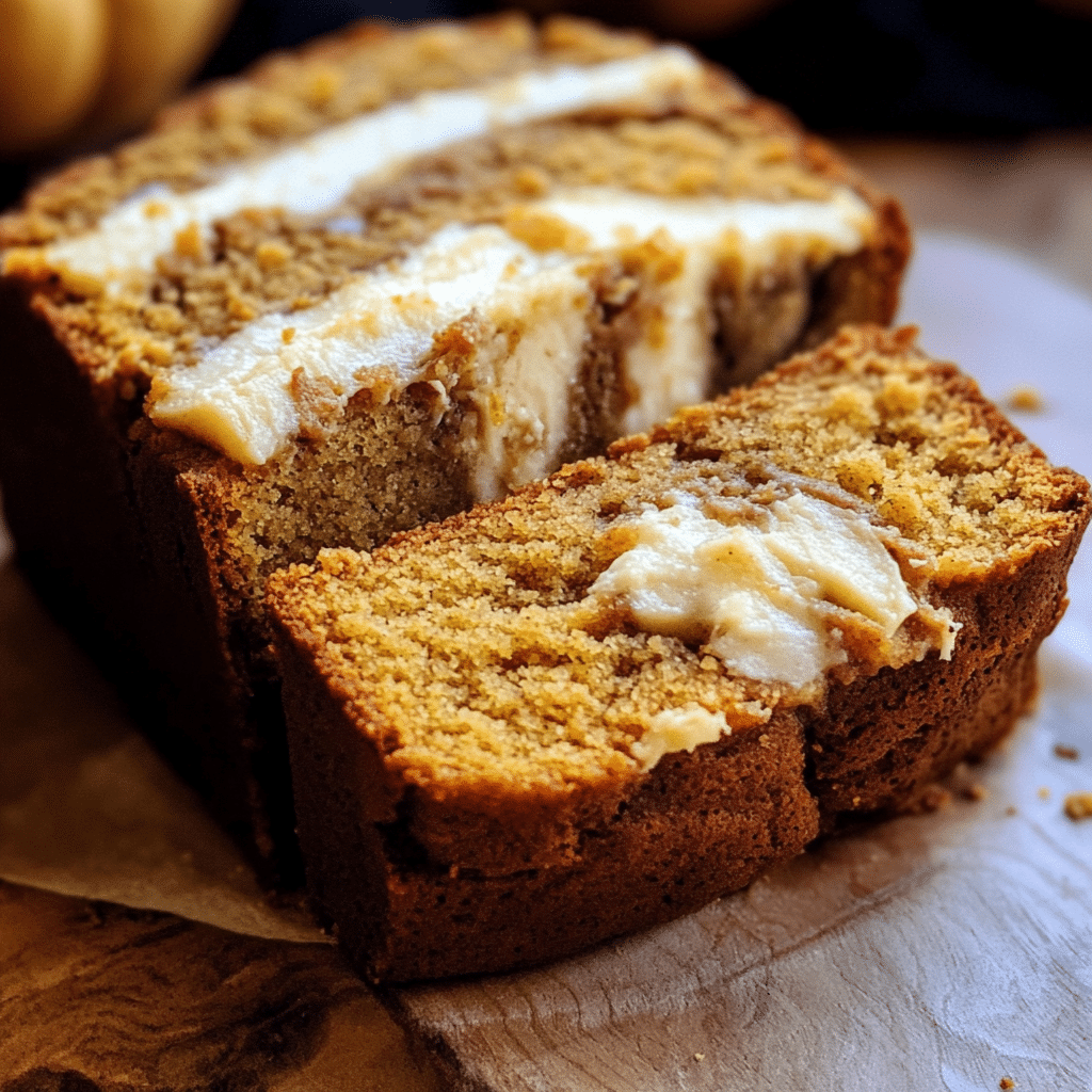 Pumpkin Cheesecake Banana Bread