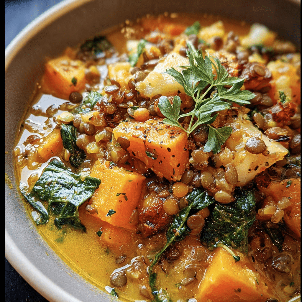 Butternut Lentil Stew Recipe