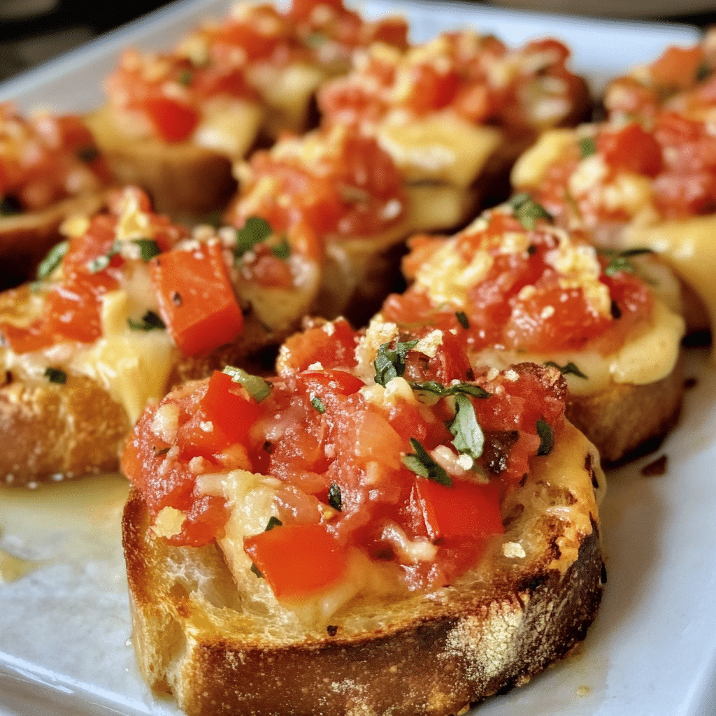 Easy Cheesy Bruschetta Recipe
