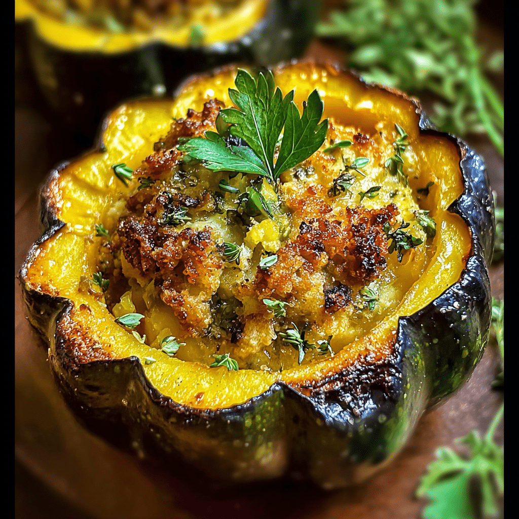 Stuffed Baked Acorn Squash Recipe