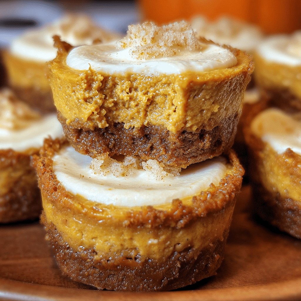 Mini Pumpkin cheesecakes Recipe