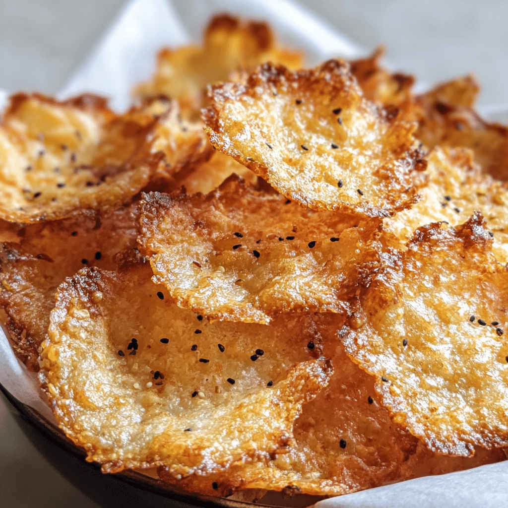 Crunchy Cottage Cheese Chips in Minutes