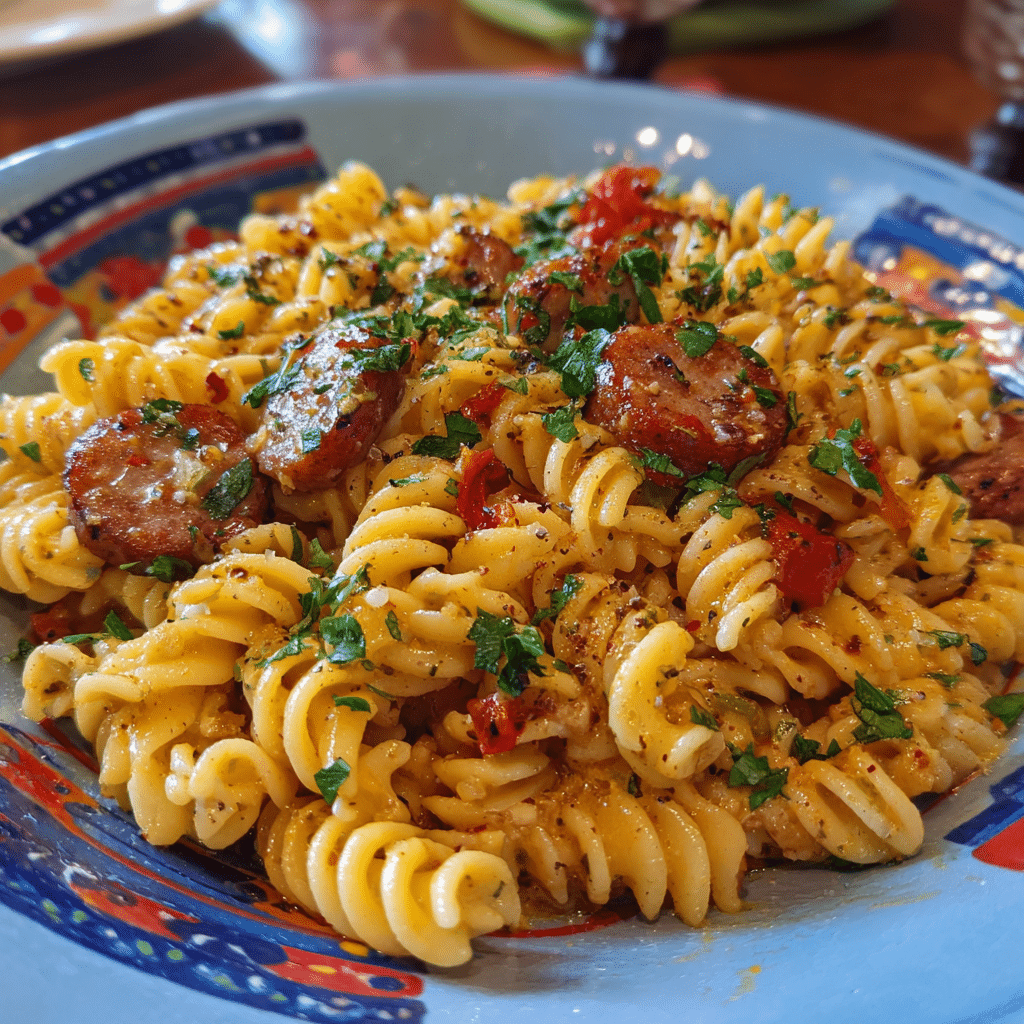 Spicy Cajun Pasta with Sausage