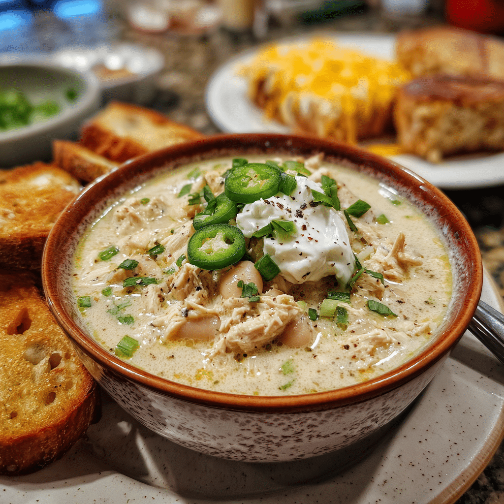 BEST Creamy White Chicken Chili Recipe