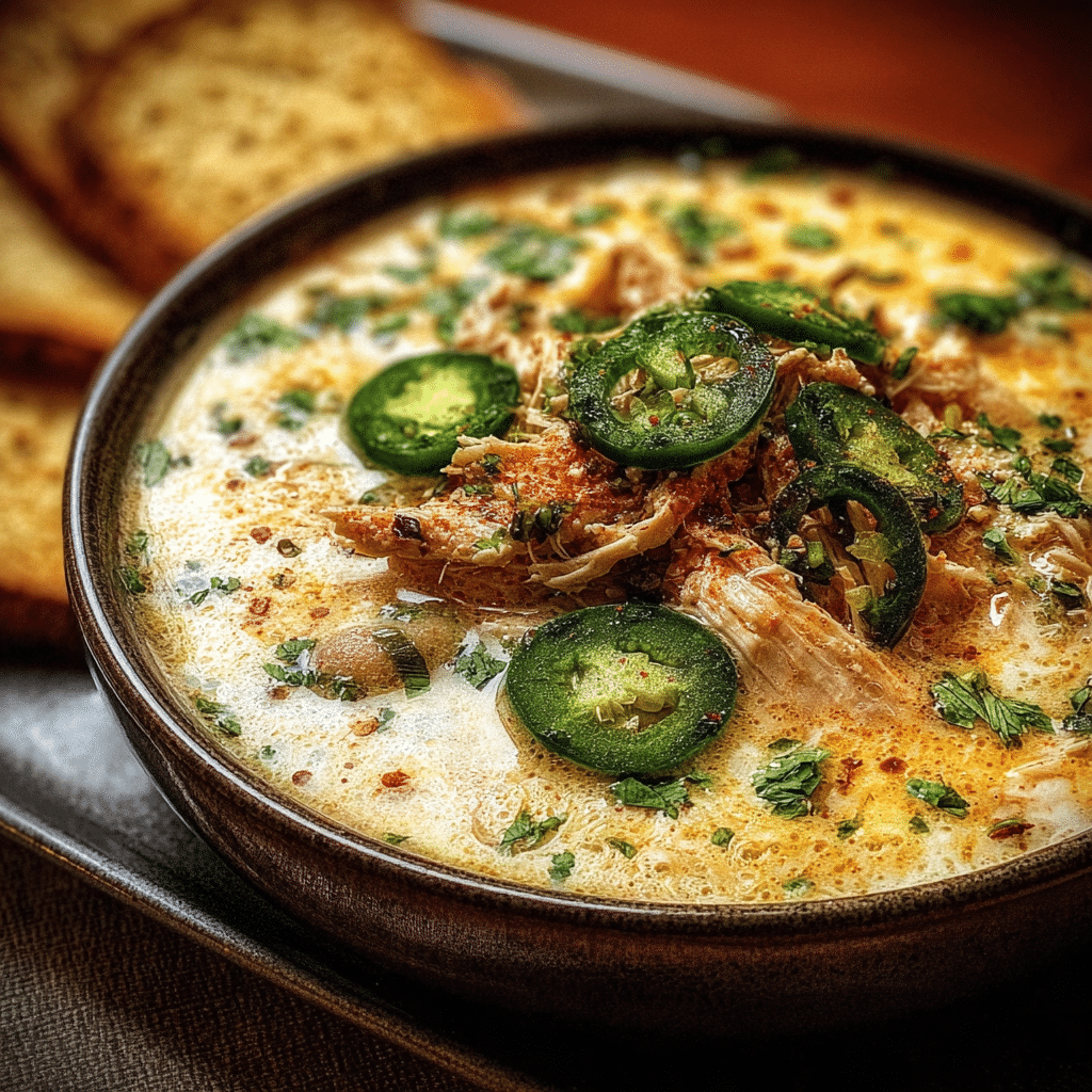 Creamy Jalapeño White Chicken Chili for Cozy Evenings Recipe