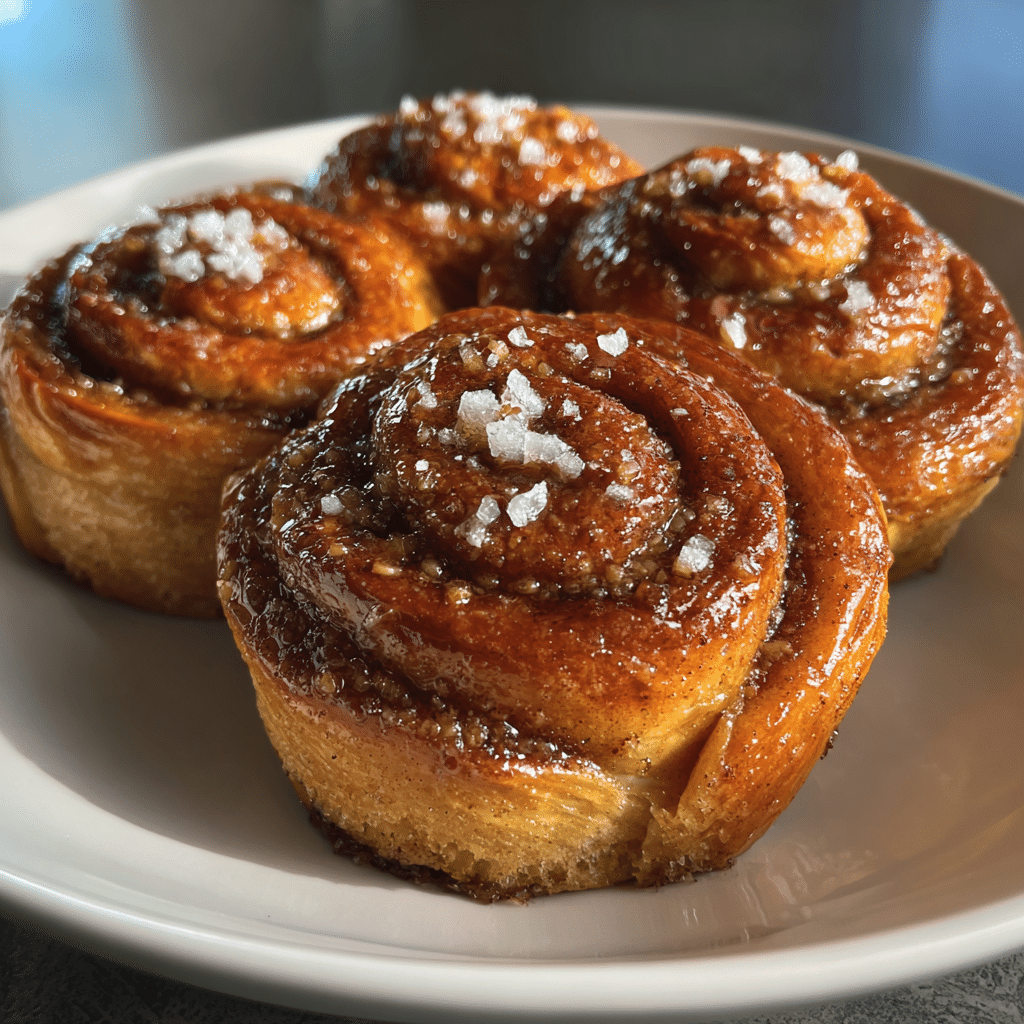 Homemade Sourdough Cinnamon Buns
