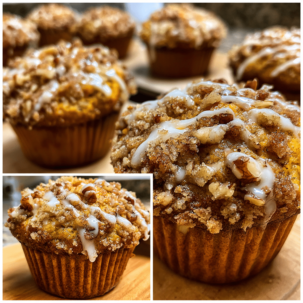 Apple Pumpkin Streusel Muffins