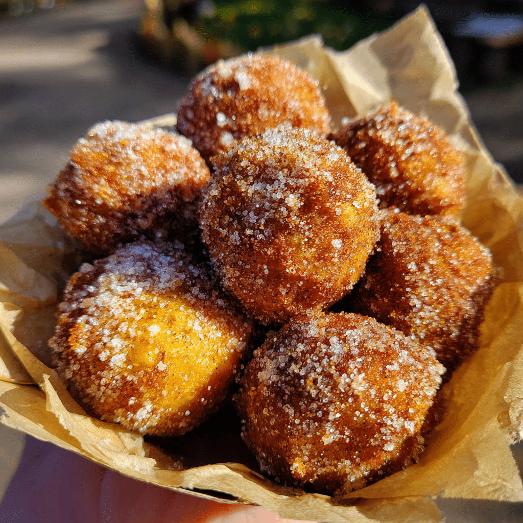 Cinnamon Sugar Pumpkin Donut Holes Recipe