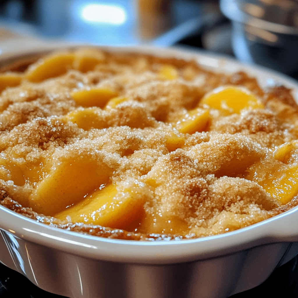 Peach Cobbler with Cake Mix Recipe