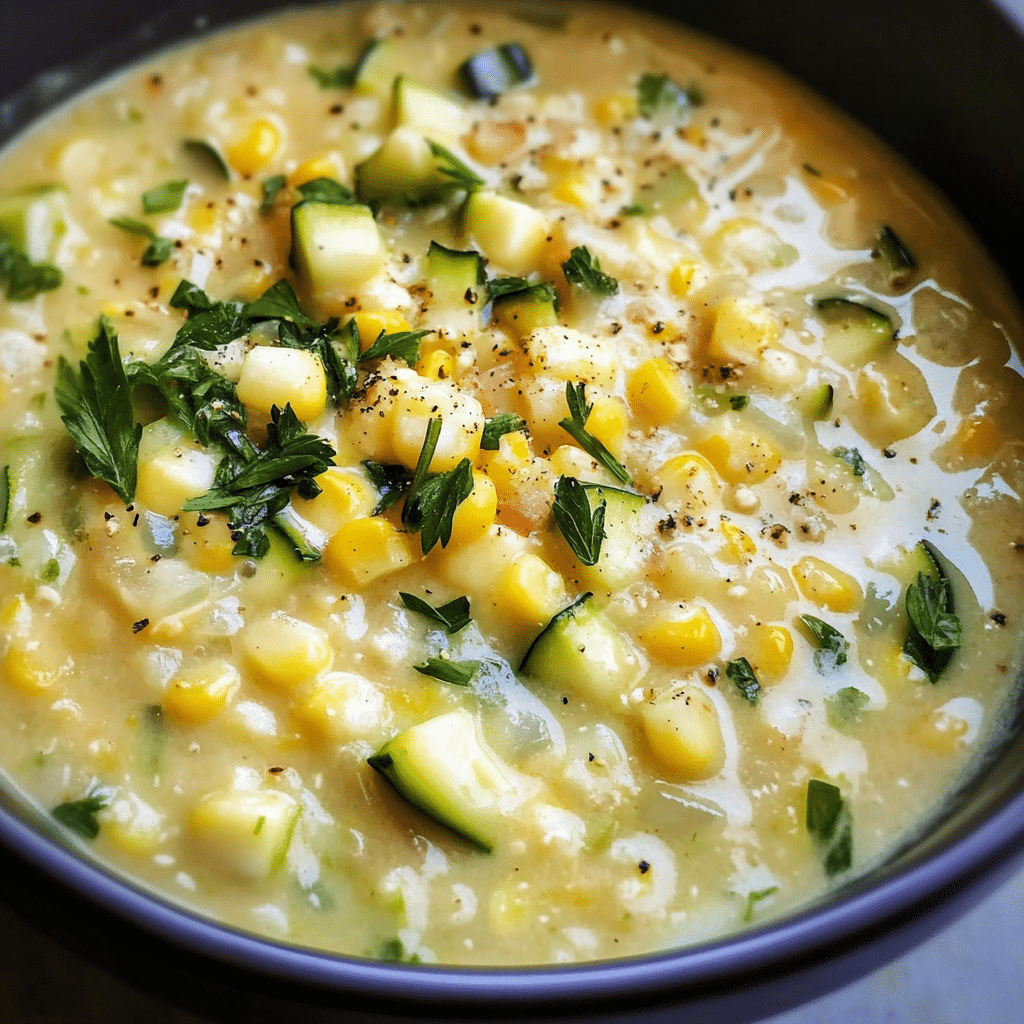 Zucchini Corn Chowder Recipe