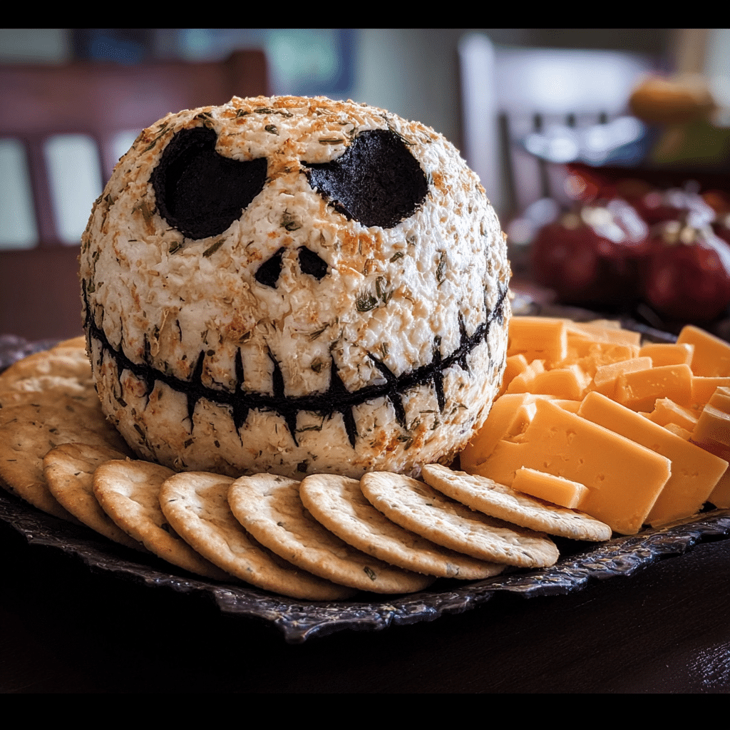 Skellington Cheese Ball Appetizer Recipe