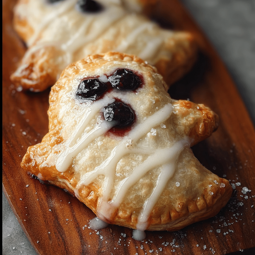 Vegan Blueberry Ghost Hand Pies