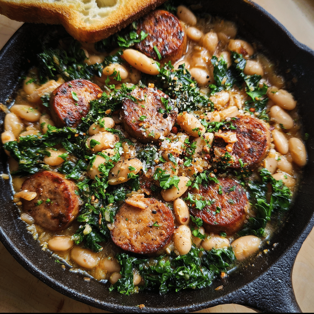 White Bean Sausage Skillet