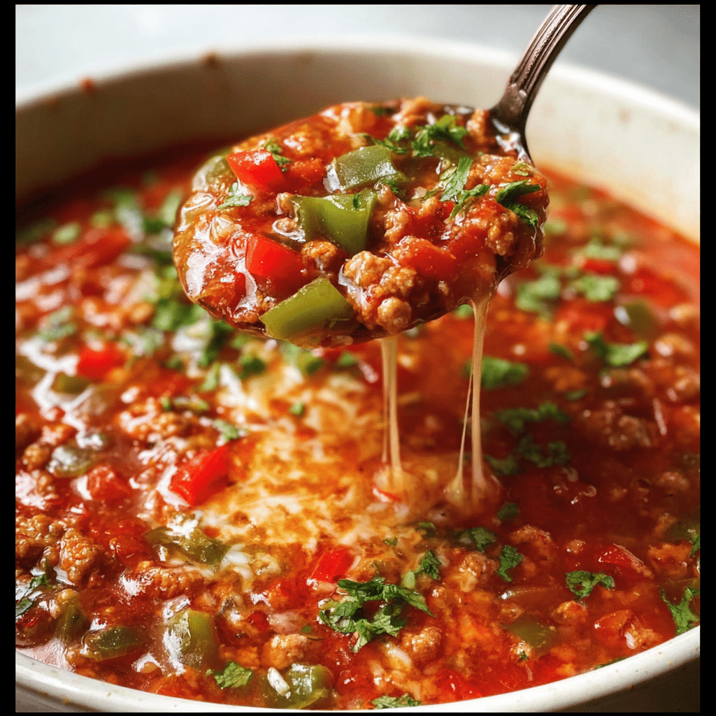 Simple and Delicious Stuffed Pepper Soup Recipe
