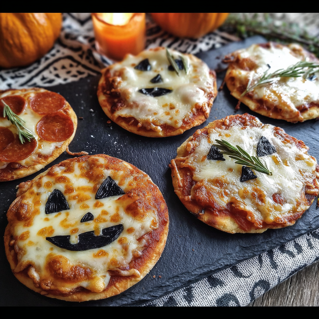 Halloween Mini Pizzas Recipe