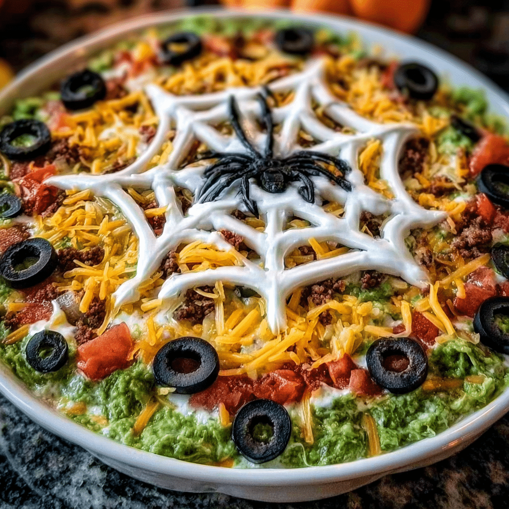 Halloween Taco Dip Recipe