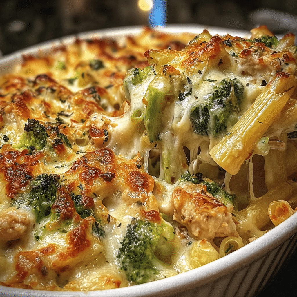 Wholesome Chicken Broccoli Alfredo Bake