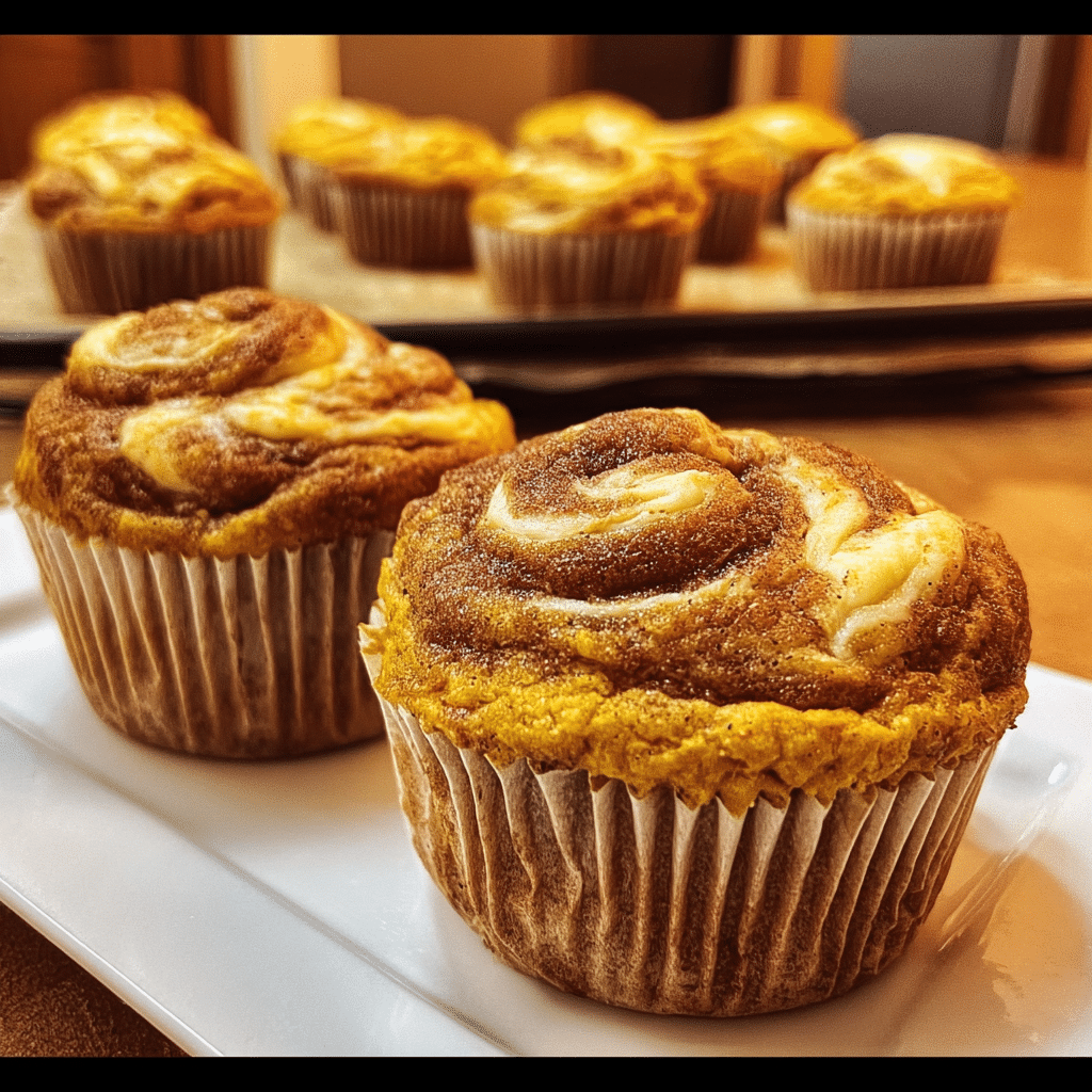 Pumpkin Swirl Muffins