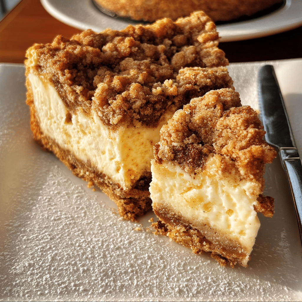 Apple Crumble Cheesecake