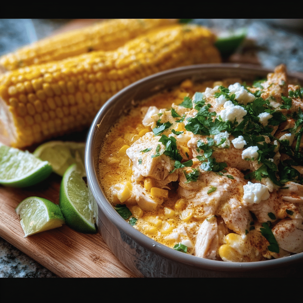 Slow Cooker Street Corn Chicken