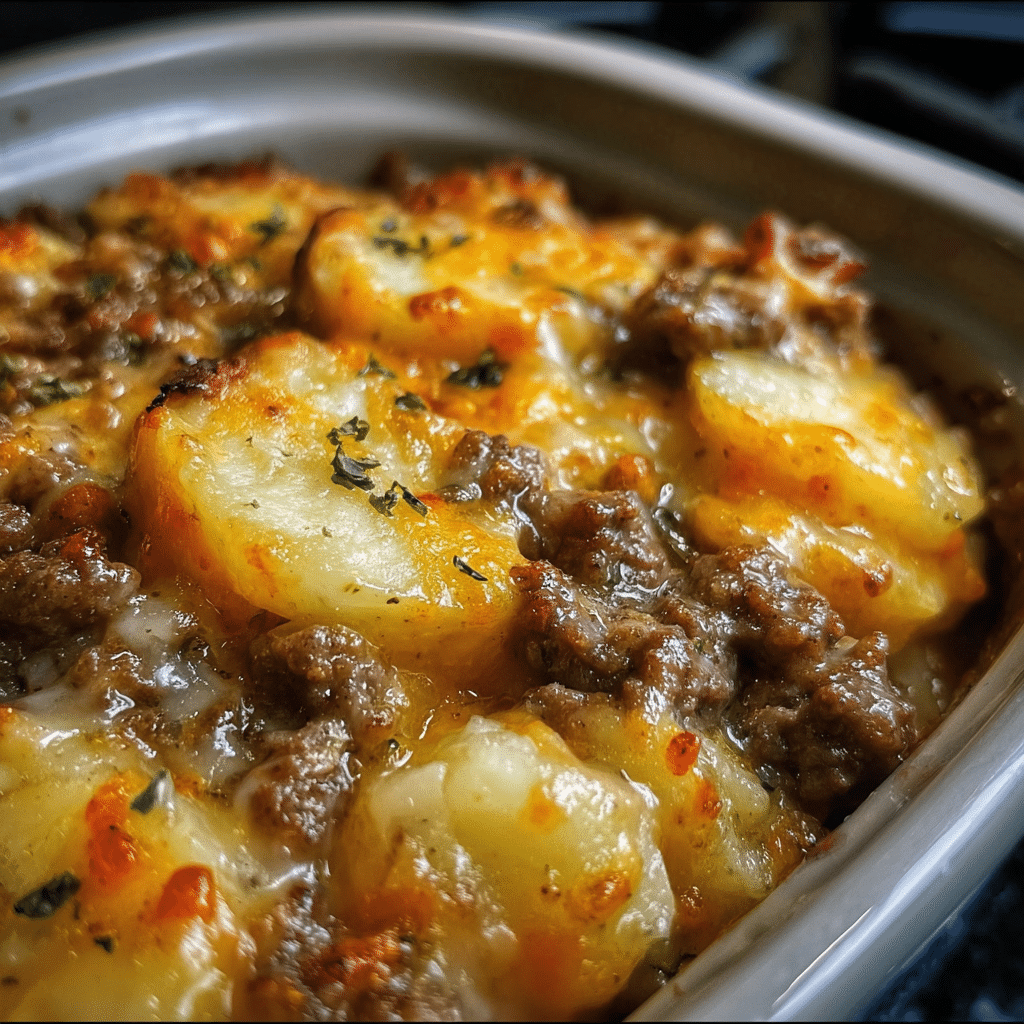 Crockpot Hamburger Potato Casserole