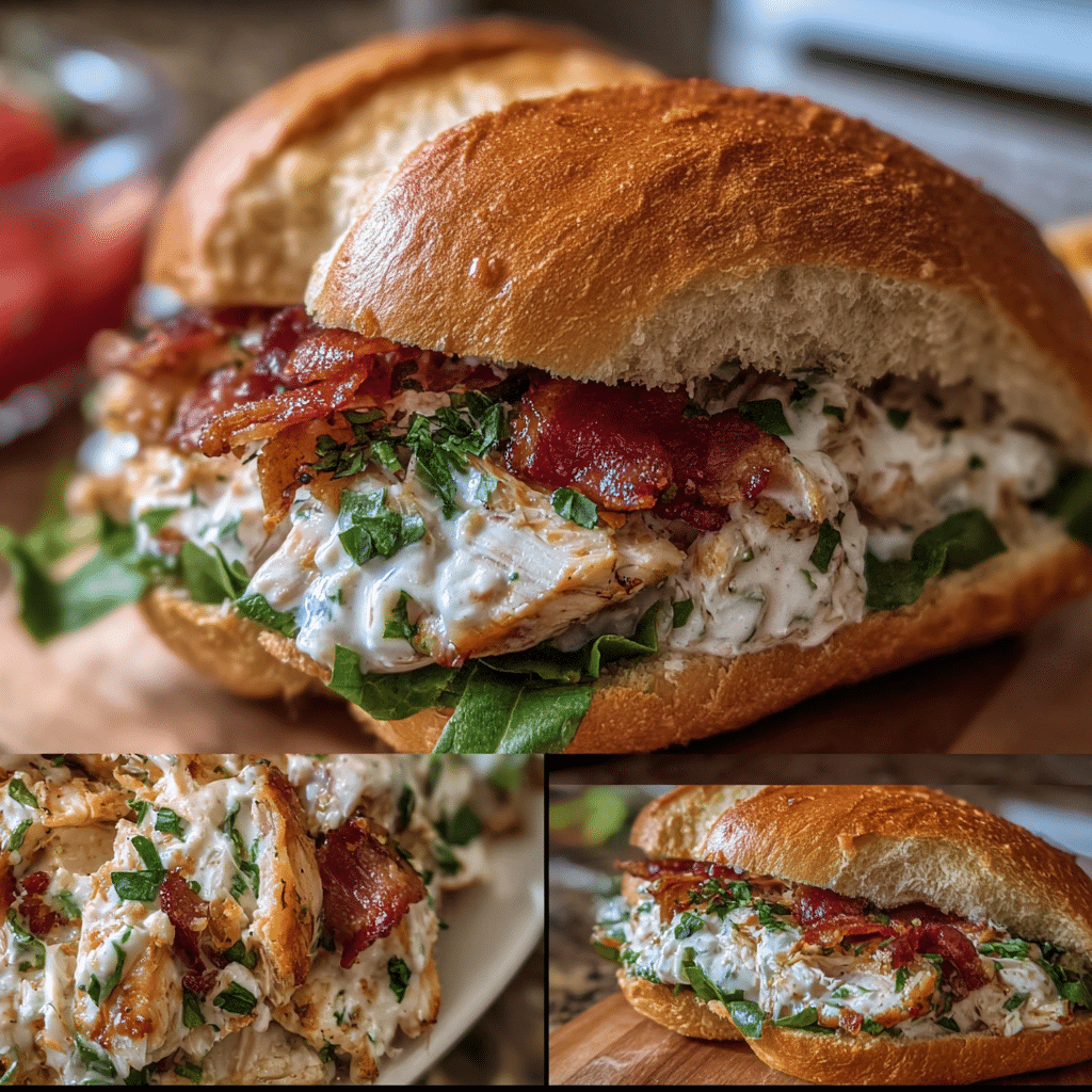 Chopped Chicken Bacon Ranch Sandwich Recipe