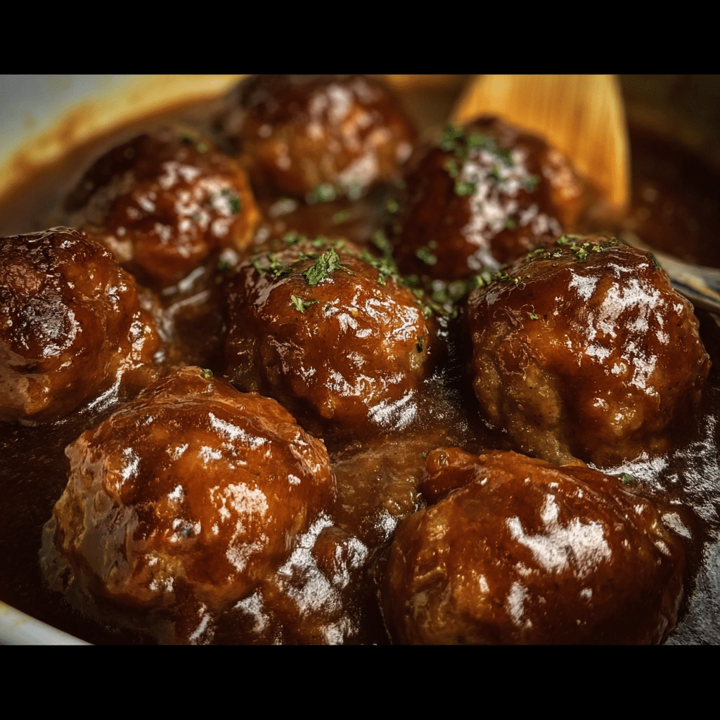 Slow Cooker Salisbury Steak Meatballs Recipe