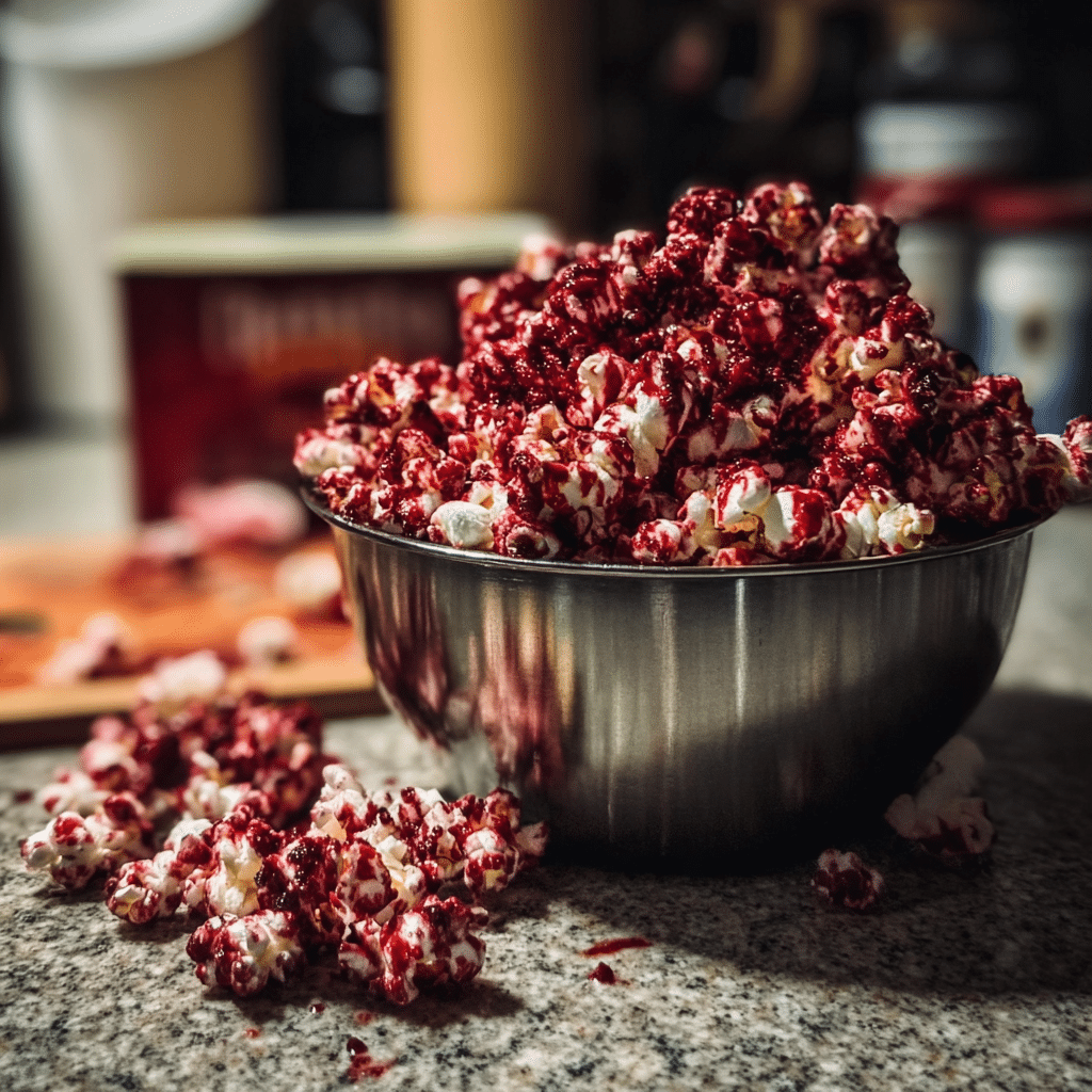 Bloody Red Velvet Popcorn