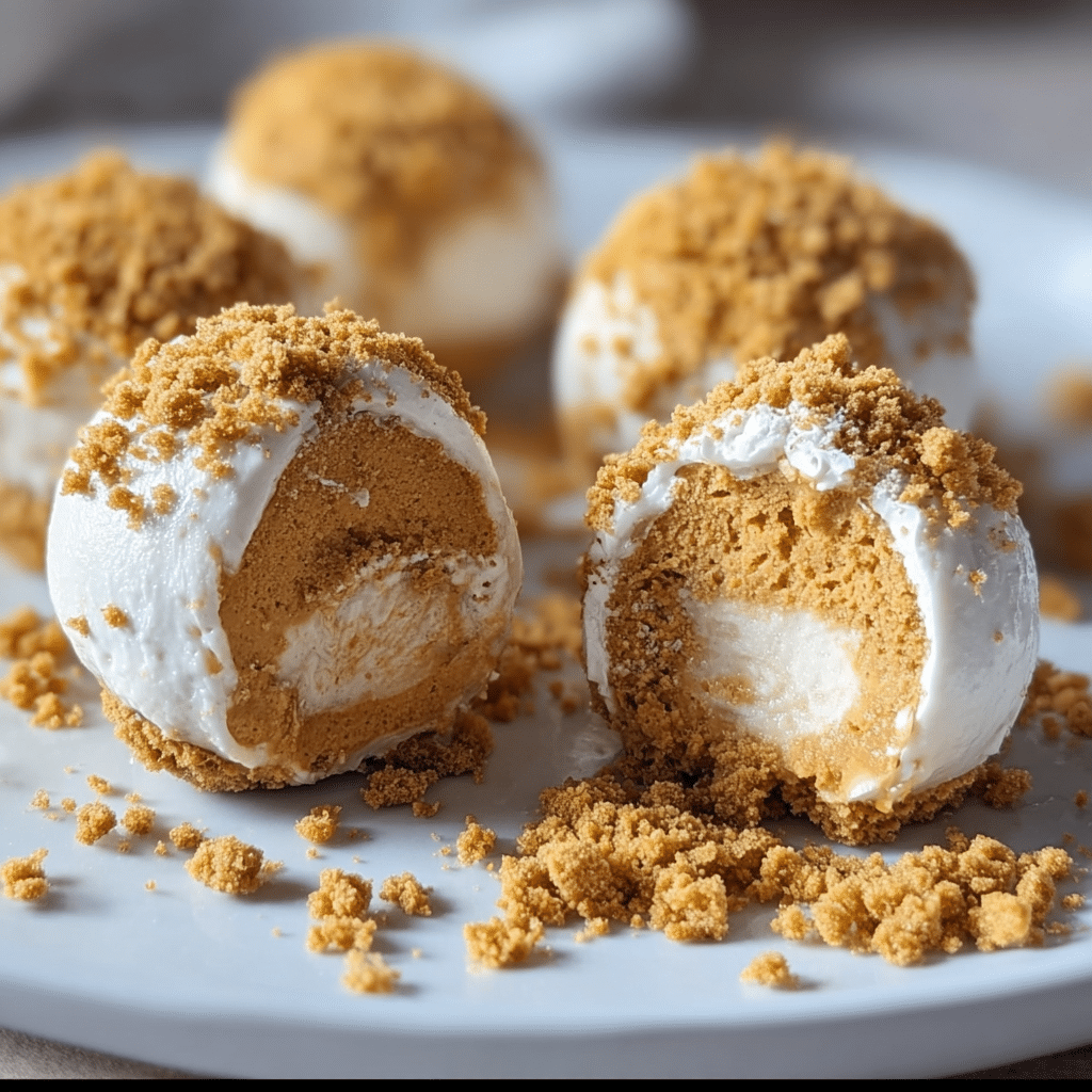 No bake pumpkin cheesecake balls