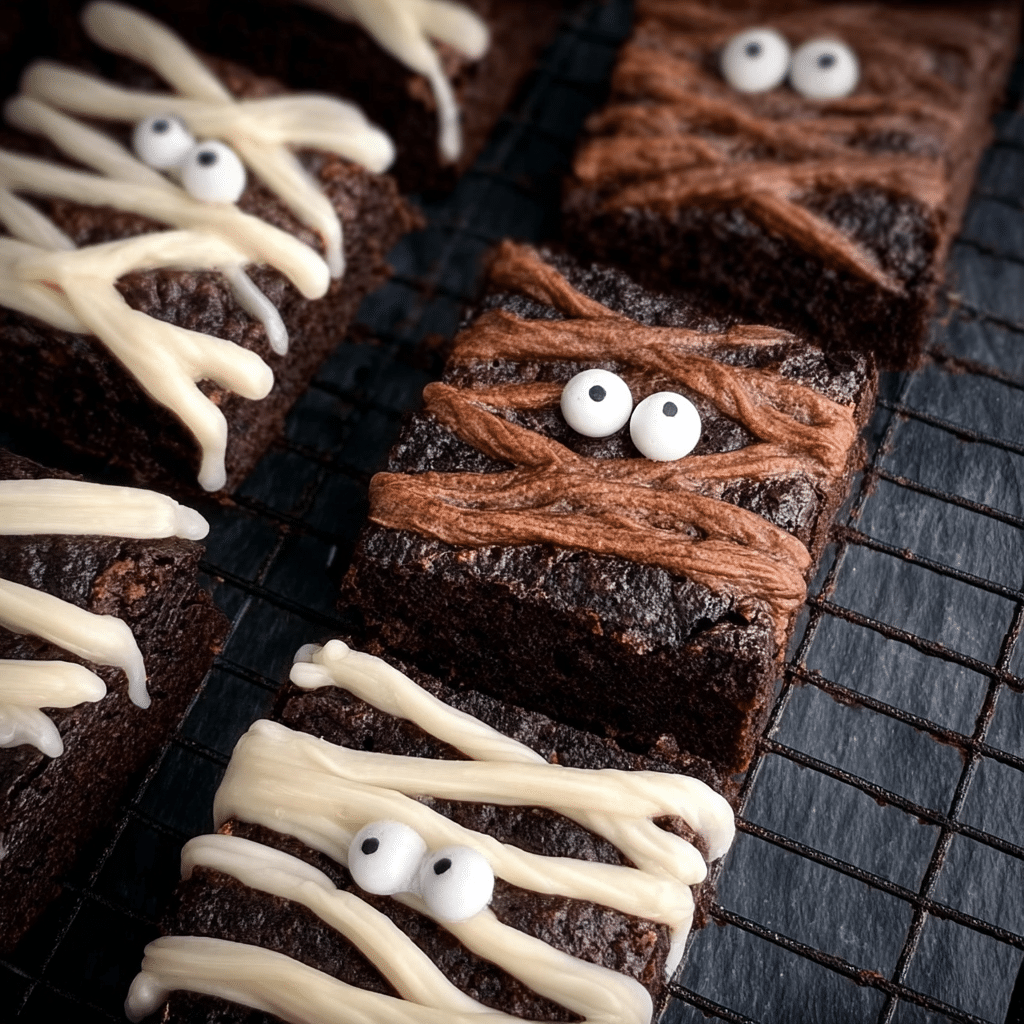 Spooky Mummy Brownies