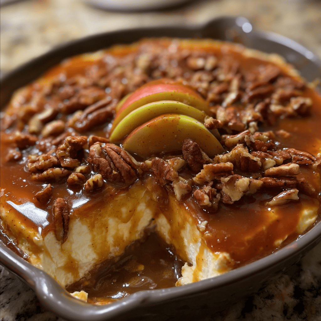 Easy Caramel Apple Cheesecake Dip Recipe