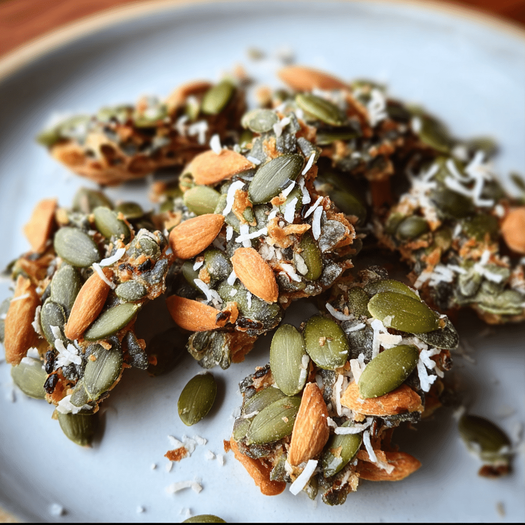 Pumpkin Seed and Coconut Clusters
