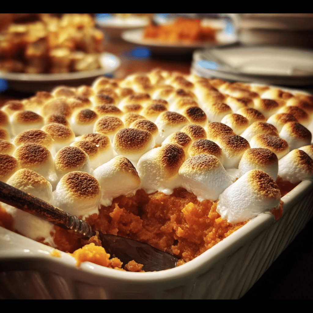 Sweet Potato Casserole with Marshmallows
