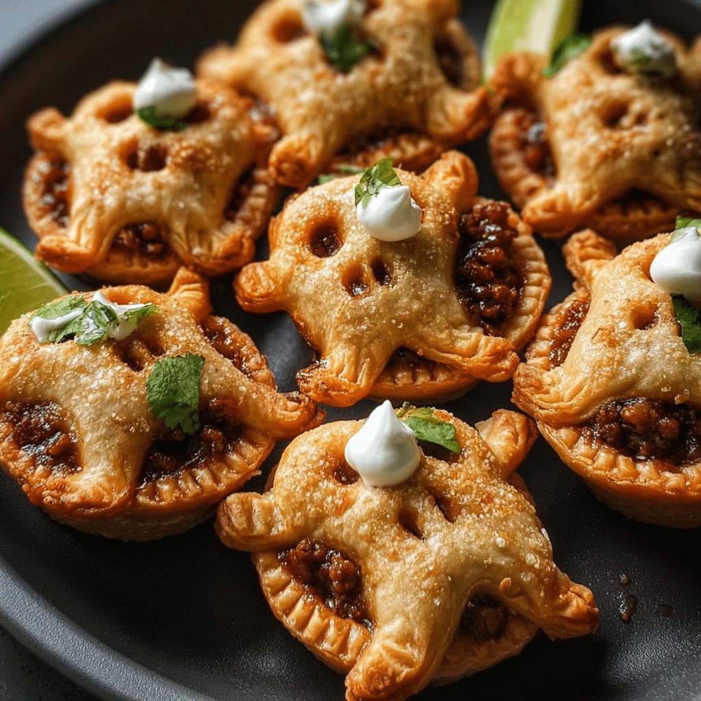 Ghost Mini Taco Pies