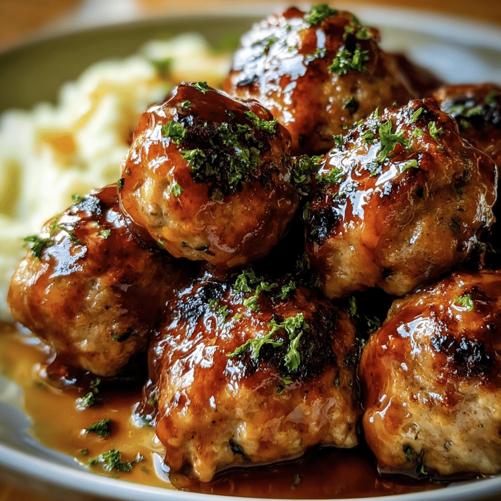 Deliciously Healthy Apple Cider Turkey Meatballs