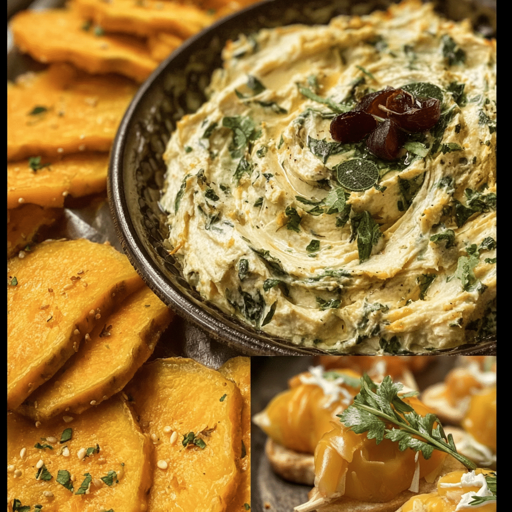 Creamy Cashew Spinach Artichoke Dip