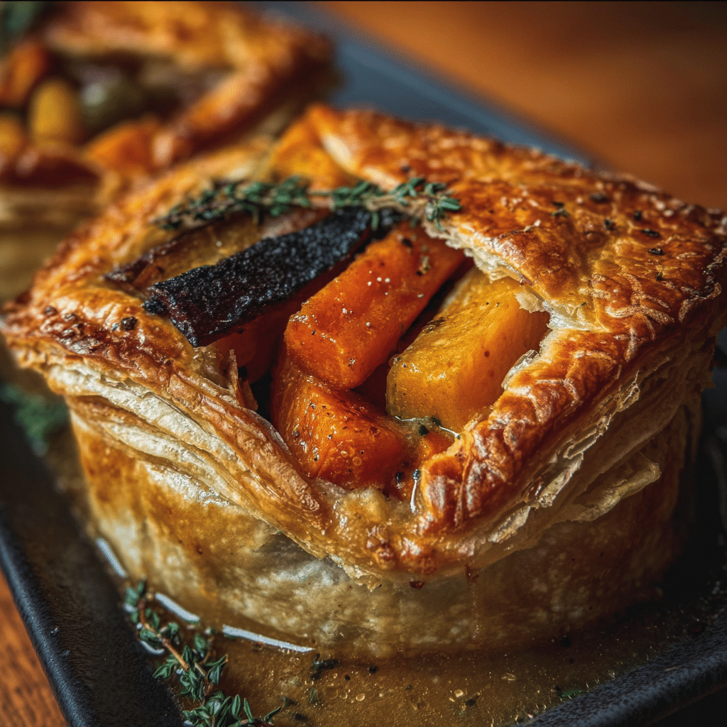 Roasted Autumn Vegetable Pot Pies