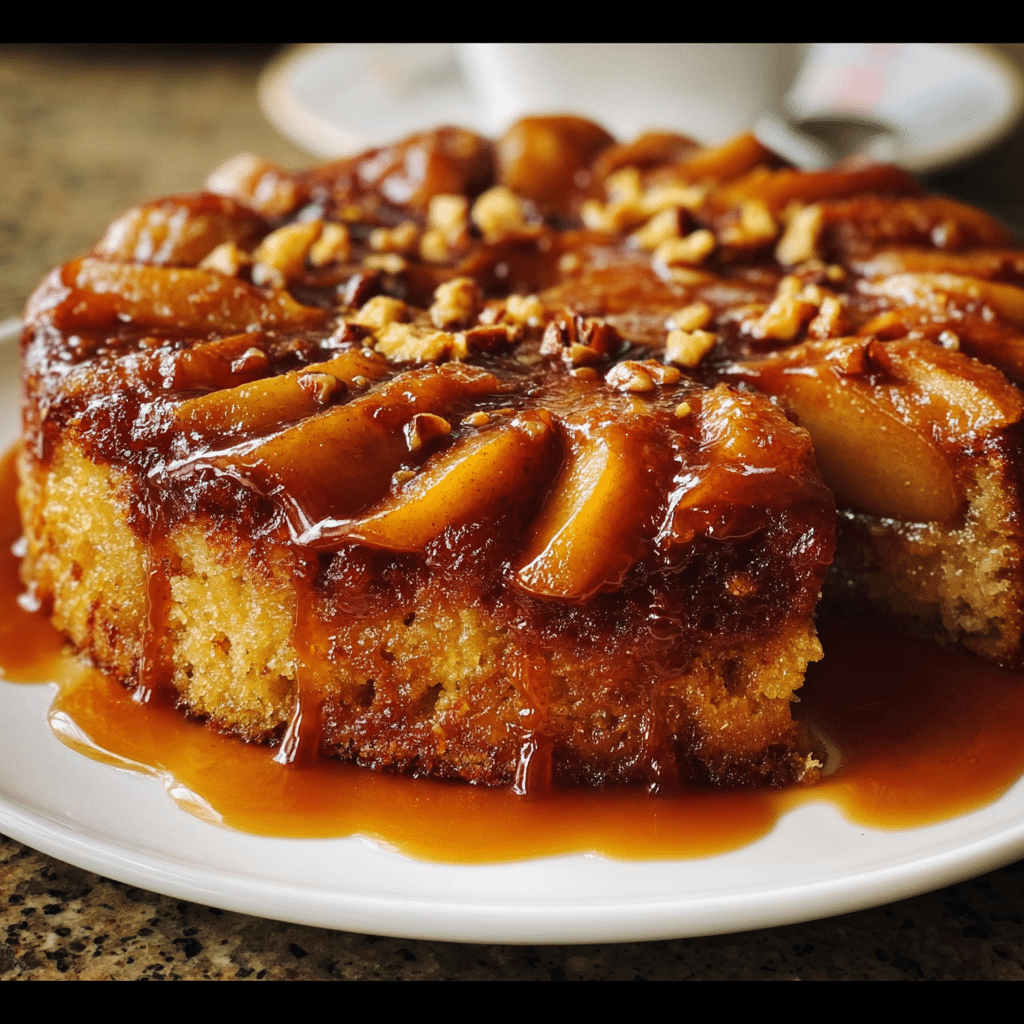 Caramel Apple Upside-Down Cake