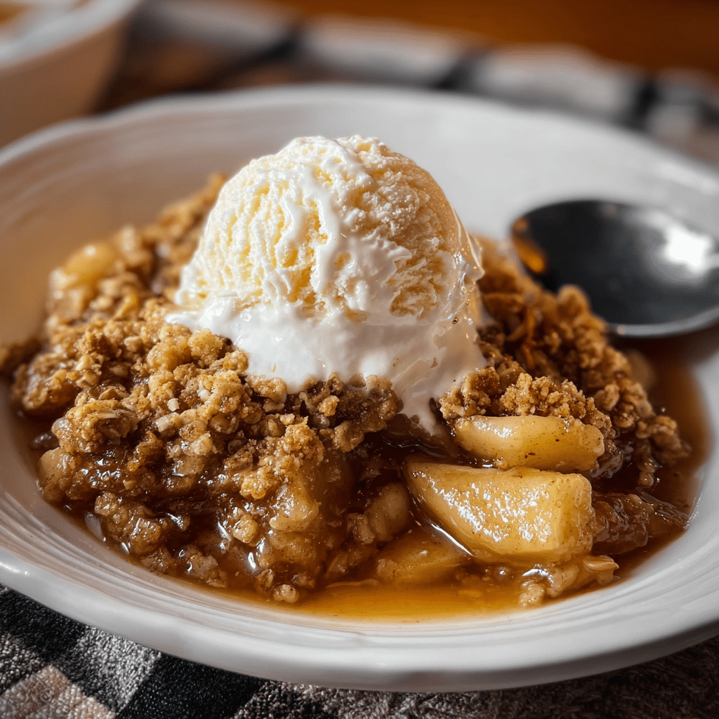 Slow Cooker Apple Crisp Recipe